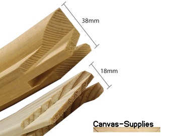 Canvas Stretcher Bars, Canvas Frames, Pine Wood 18mm & 38mm Thick - Sold By Pair