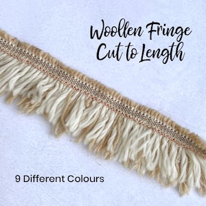 100% Wool Fringe Trim: Shaggy Craft Edging - Selvedge Strips from the British Mills