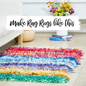 Learn how to make traditional british rag rugs from fabric scraps and textile offcuts.