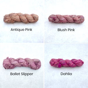 Recycled Sari Silk Ribbon 100g Individual Colours image 5