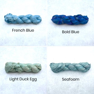 Recycled Sari Silk Ribbon 100g Individual Colours image 9