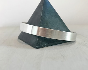 Brazalete de plata mate, 5/16"