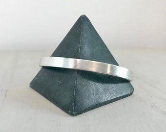 Brazalete de plata mate, 3/16"