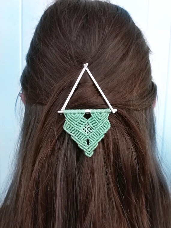 BOHO GEOMETRIK - Macrame hairpin