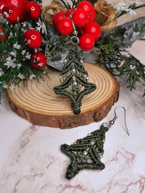X-MAS - Macrame earrings