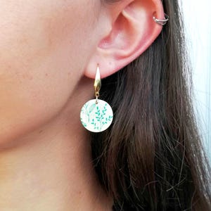GOLD - Polymer clay earrings