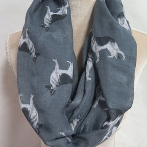 German Shepherd Dog Print Infinity / Long Scarf Women&#39;s Accessories Gift Ideas for Her