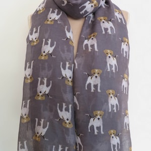 Jack Russell Terrier Dog Print Infinity/Oblong Scarf For Women Gift Accessories