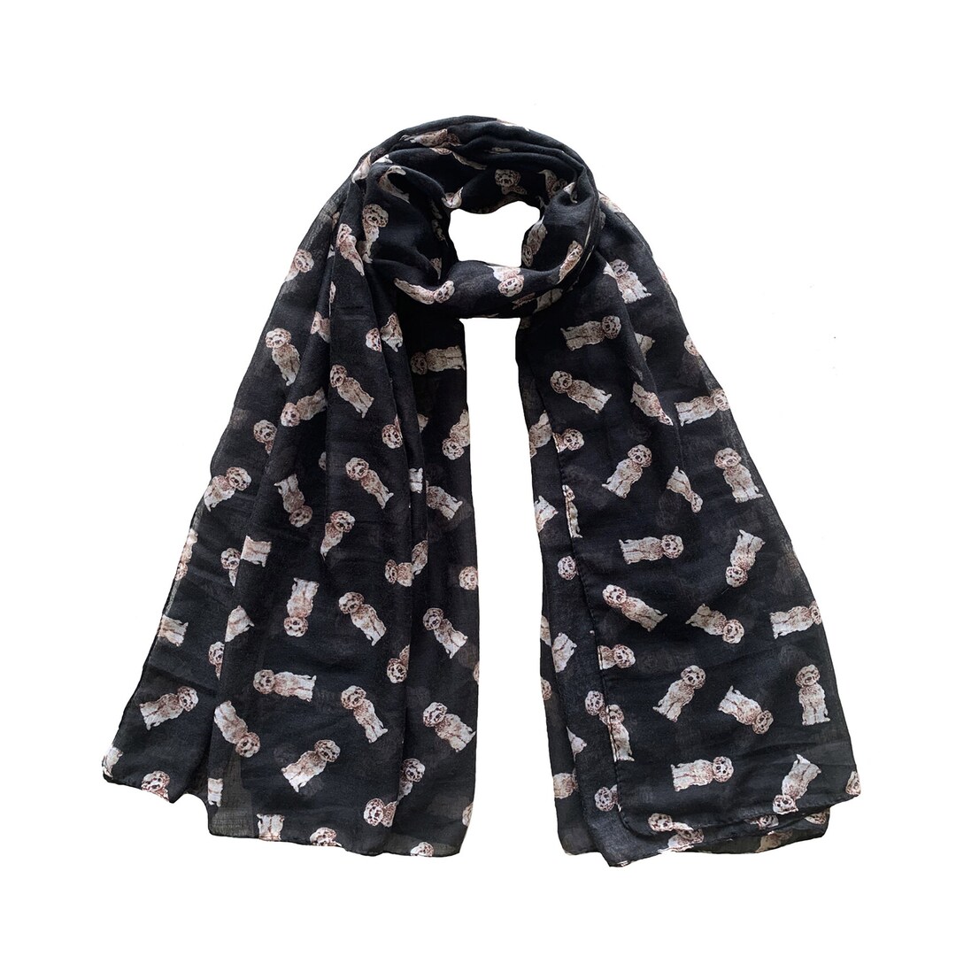Cockapoo Print Lightweight All Season Scarf - Dog Lover Gift - Etsy