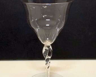 English wine glass James Powell / Whitefriars - important Arts & Crafts goblet