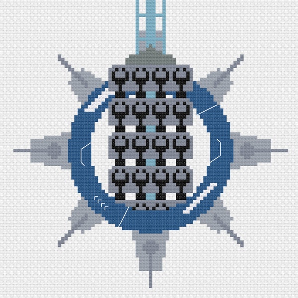 Flying Coaster Alton Towers Cross Stitch Pattern