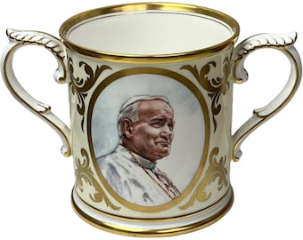 Royal Worcester Pope John Paul II Limited Edition 1000 Loving Cup Bone China U57