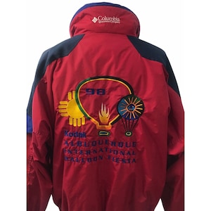 Vintage Clothing 1998 Albuquerque Balloon Fiesta Jacket Columbia Kodak Larry Ahrens XXL