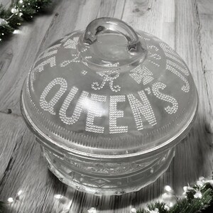Antique 1837-1887 EAPG The Queens Jubilee Covered Dish Victoria England Glass