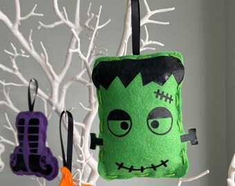 Halloween Decoration - Freaky Frankenstein - Hanging halloween ornament - Fall Decor - Autumn