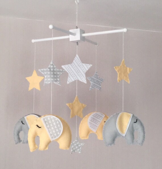 Baby Mobile Elephant Mobile Yellow and 