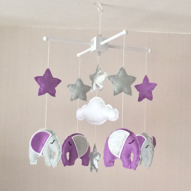 Baby Mobile Elephant Mobile Cot Mobile Baby boy Mobile Etsy