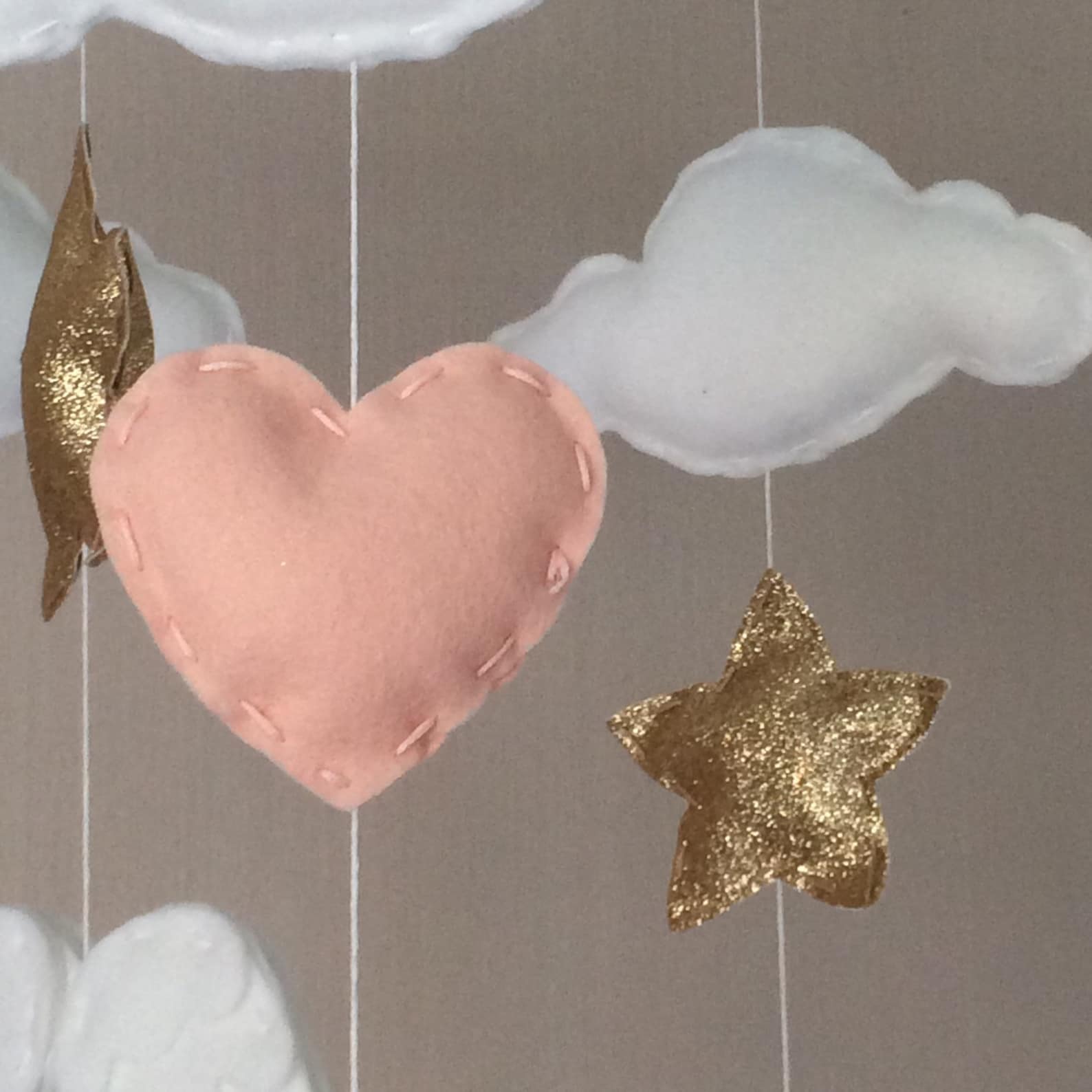 Baby Mobile Baby Girl Mobile Cot Mobile Angel Wings Etsy