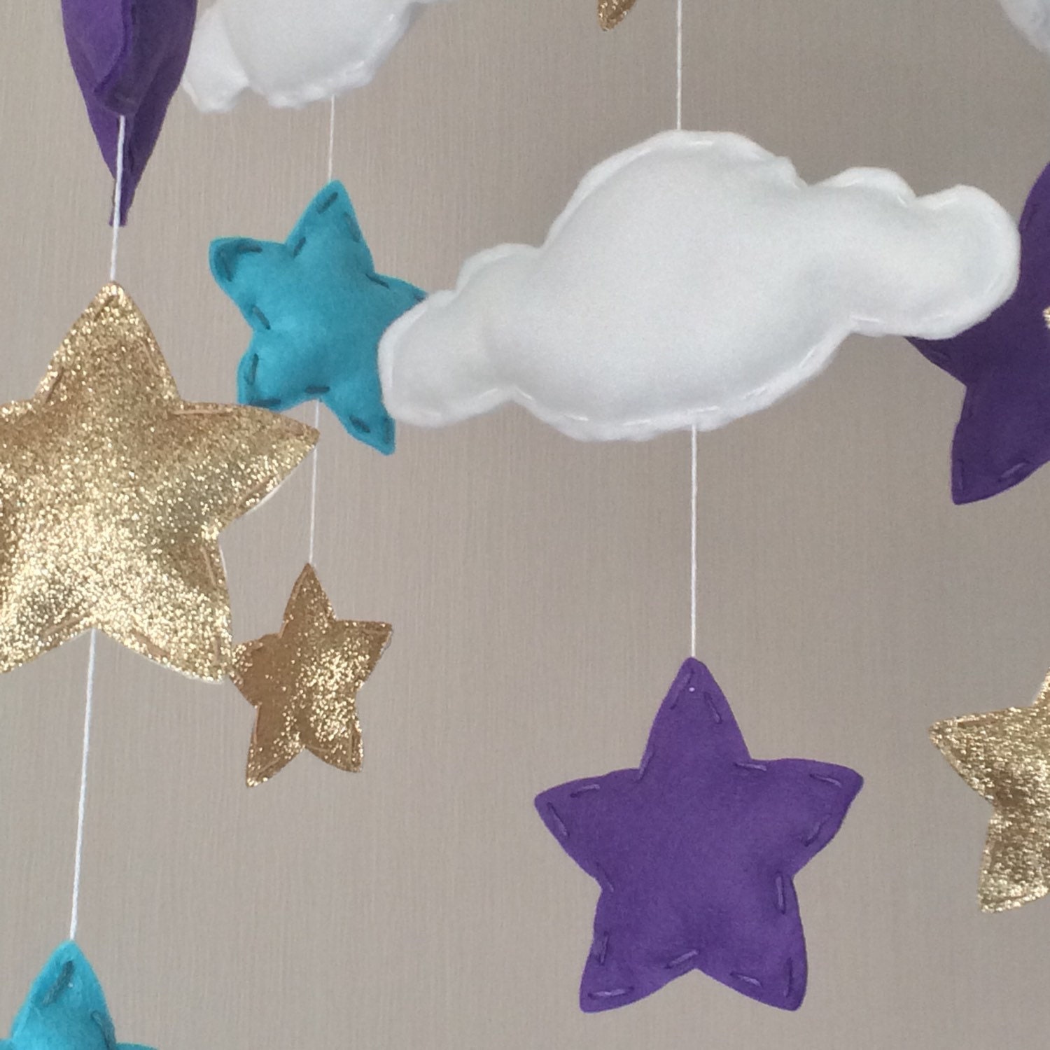 Baby Mobile Baby Girl Mobile Cot Mobile Star Mobile Etsy