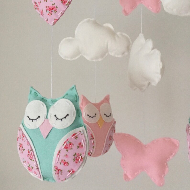 Baby Mobile Cot Mobile Owl Mobile Cloud Mobile Baby Etsy