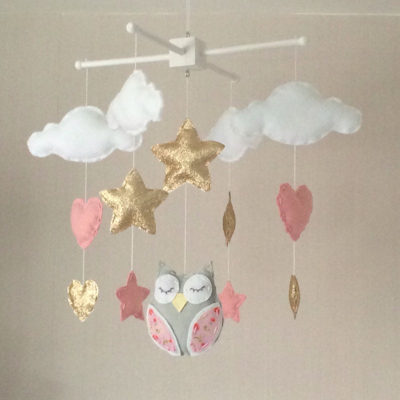 cot mobile for baby girl