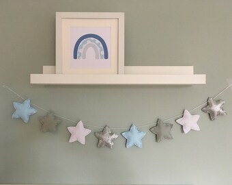 Star garland - Star Banner - kids decor - boys room decor