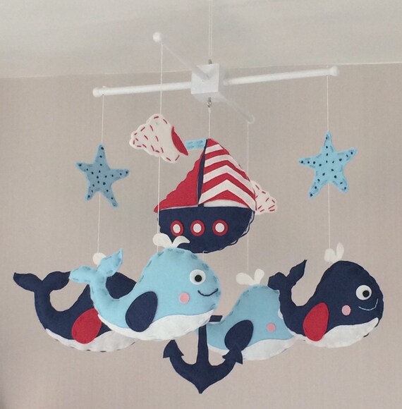 nautical cot mobile
