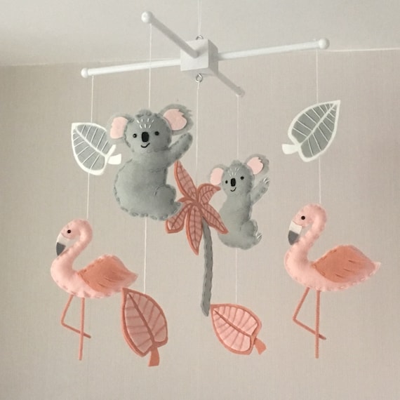 flamingo cot mobile