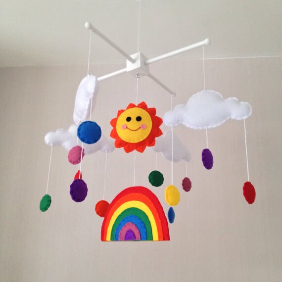Mobile Bebe Lit Mobile Soleil Arc En Ciel Et Nuages Etsy Mobile Bebe Lit Mobile Soleil Arc En Ciel Et Nuages Etsy