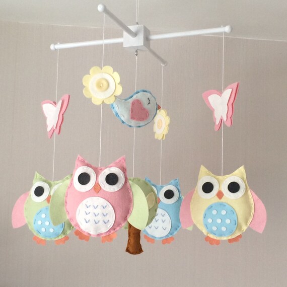 owl cot mobile