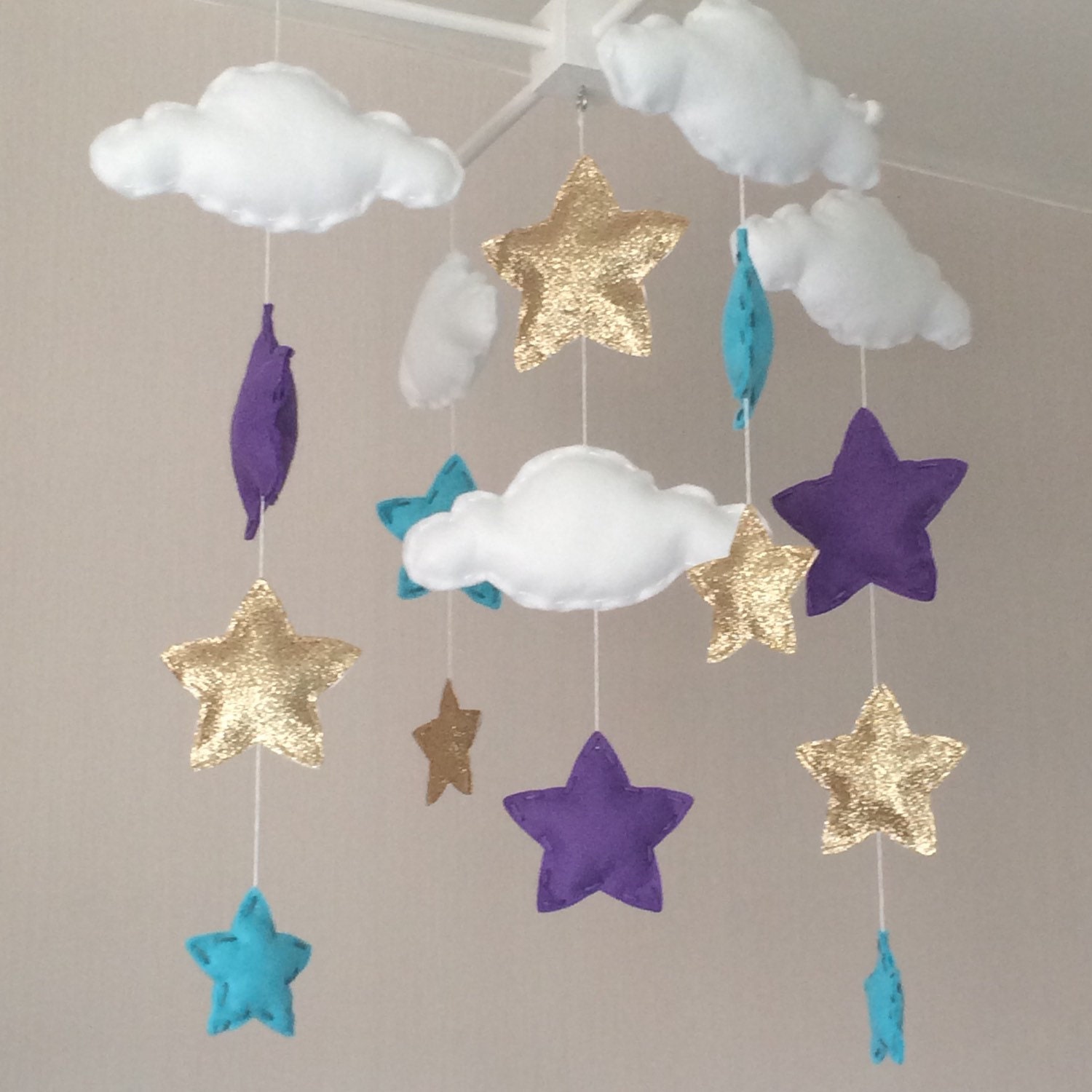 Baby Mobile Baby Girl Mobile Cot Mobile Star Mobile Etsy