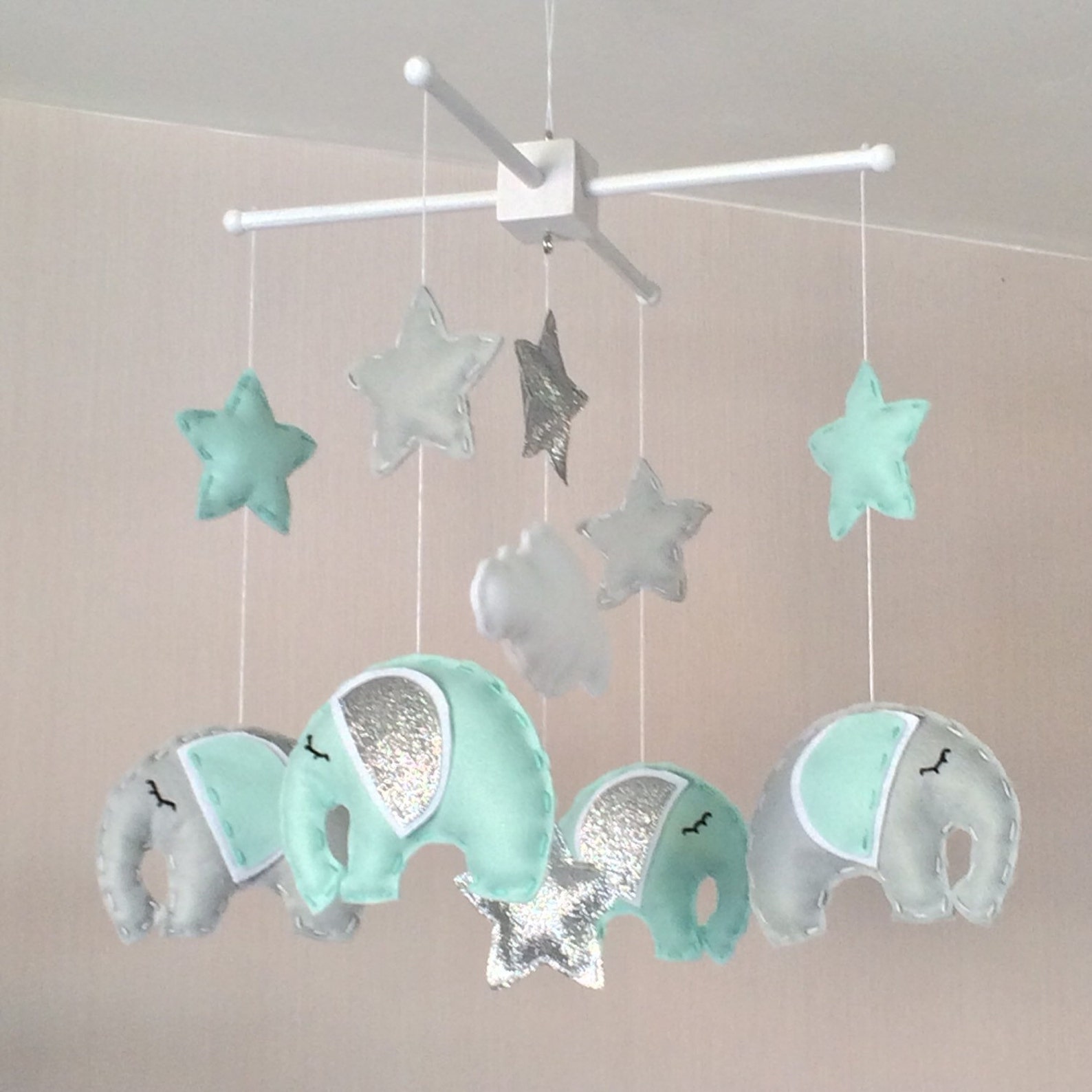 Baby Mobile Elephant Mobile Cot Mobile Baby boy Mobile Etsy