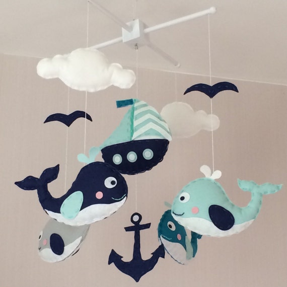 nautical cot mobile