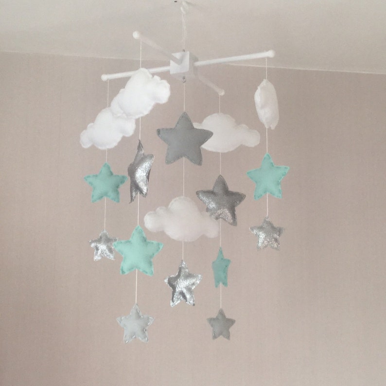 Baby Mobile Crib Mobile Cot Mobile Star Mobile Cloud Etsy UK