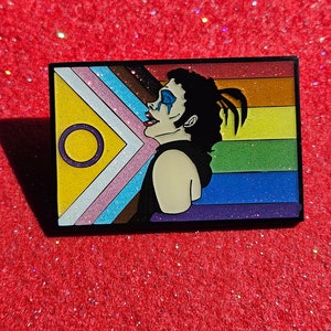 Dr FranknFurter pin - Tim Curry enamel pin - Pride  pins- RHPS - Sweet Transvestite - Rocky Horror button - LGBT button - Frank n furter