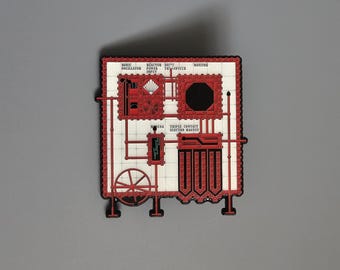 Rocky Horror Sonic Transducer Enamel Pin: RHPS Dr Franknfurter Prop
