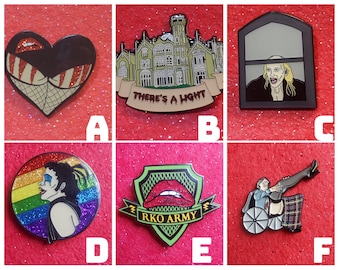 9 pc Rocky Horror Enamel Pin Set