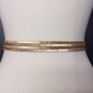 thin gold belt