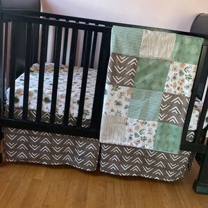 Dark Green Baby Bedding Etsy