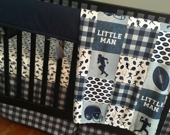 Football Crib Set Etsy