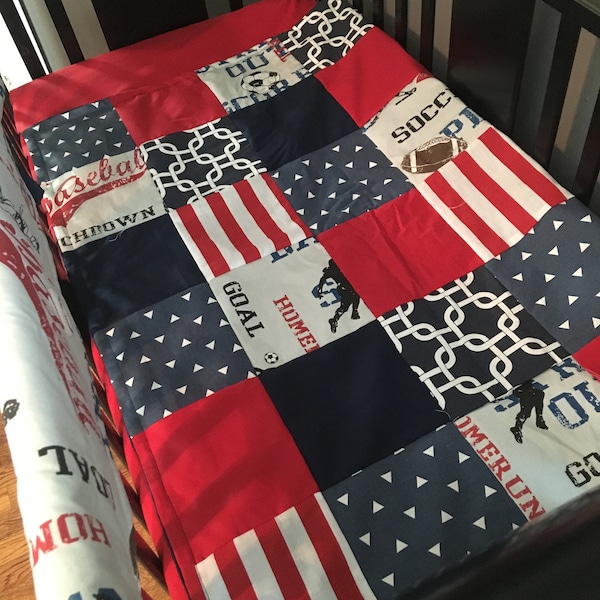 Football Crib Sheet Etsy