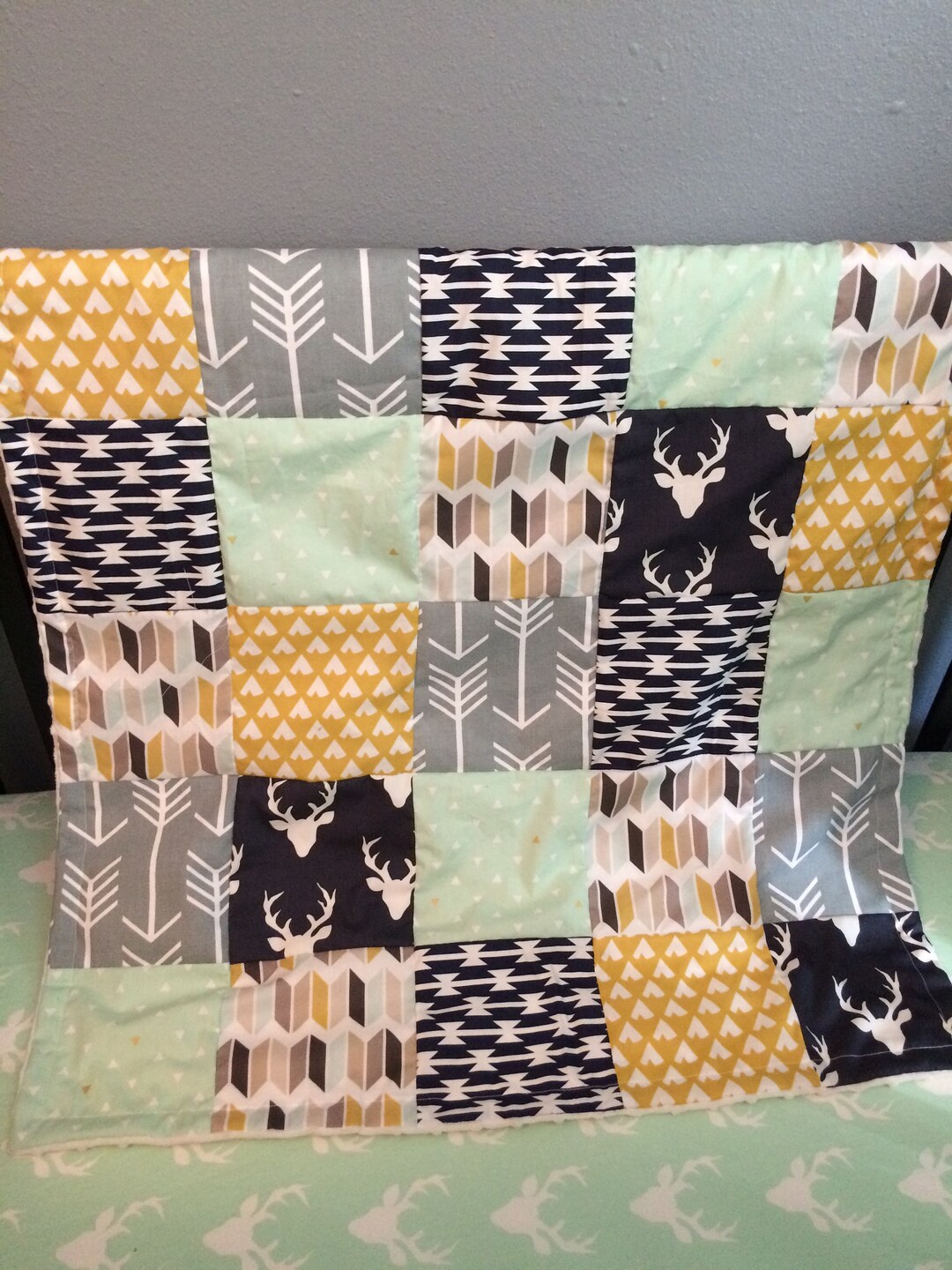 Custom Made Baby Blanket Made to Order Woodland Theme Etsy