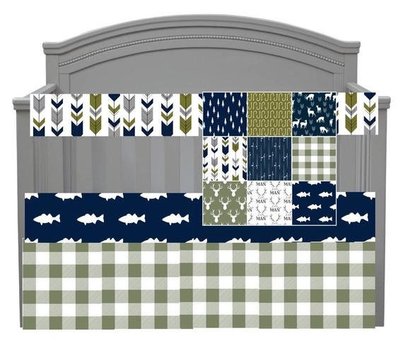 olive green crib bedding