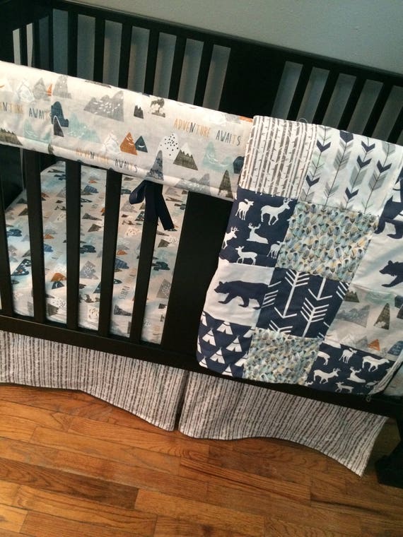 custom crib bedding etsy