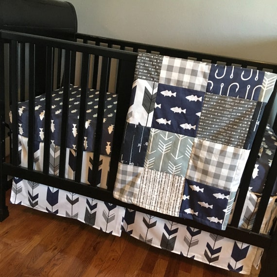 Custom Crib Bedding Set Made To Order Nursery Baby Set In Etsy