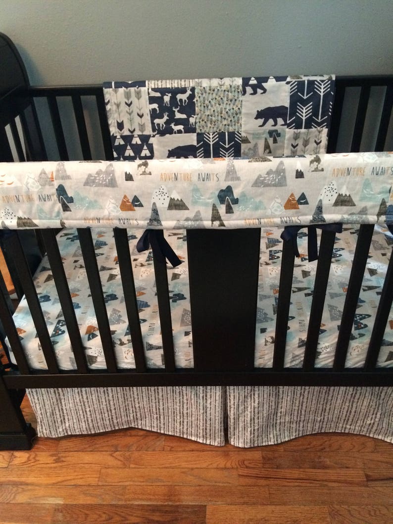 Custom Crib Bedding Set Made to Order Woodland Set With Etsy