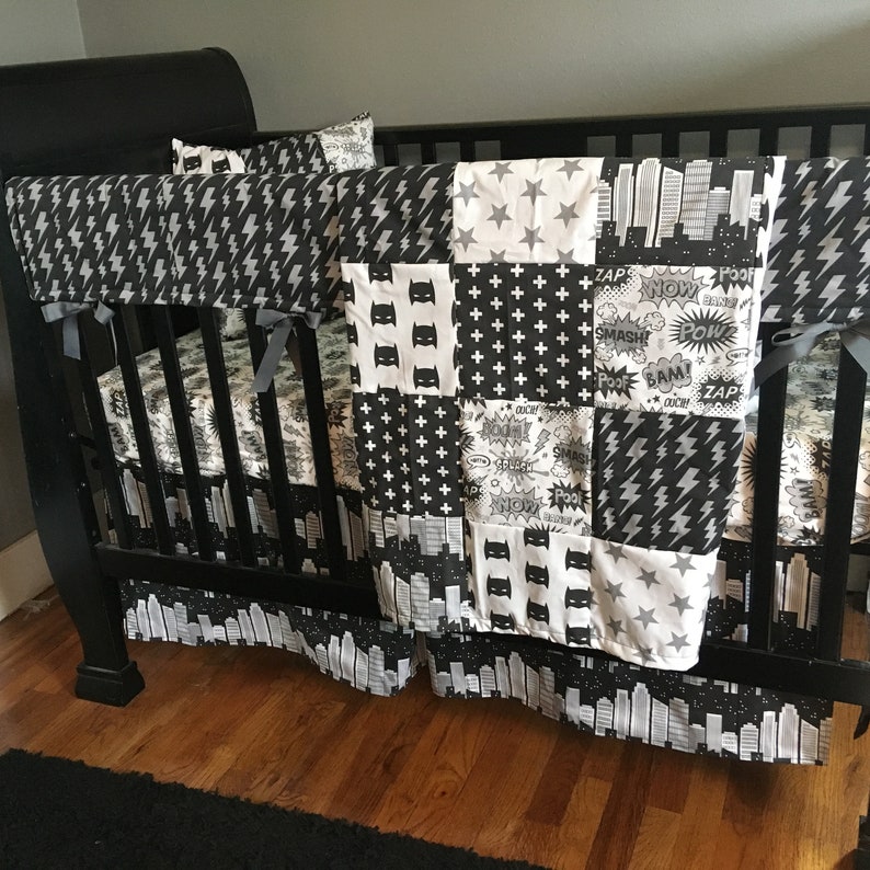 batman crib bedding