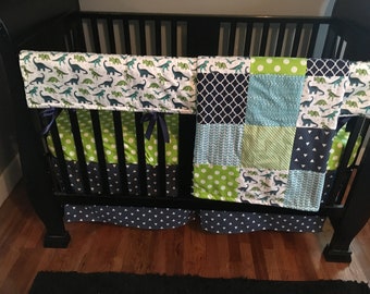 light green crib sheet