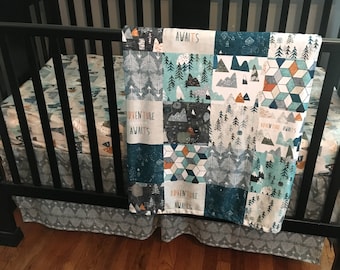 arrow crib bedding set