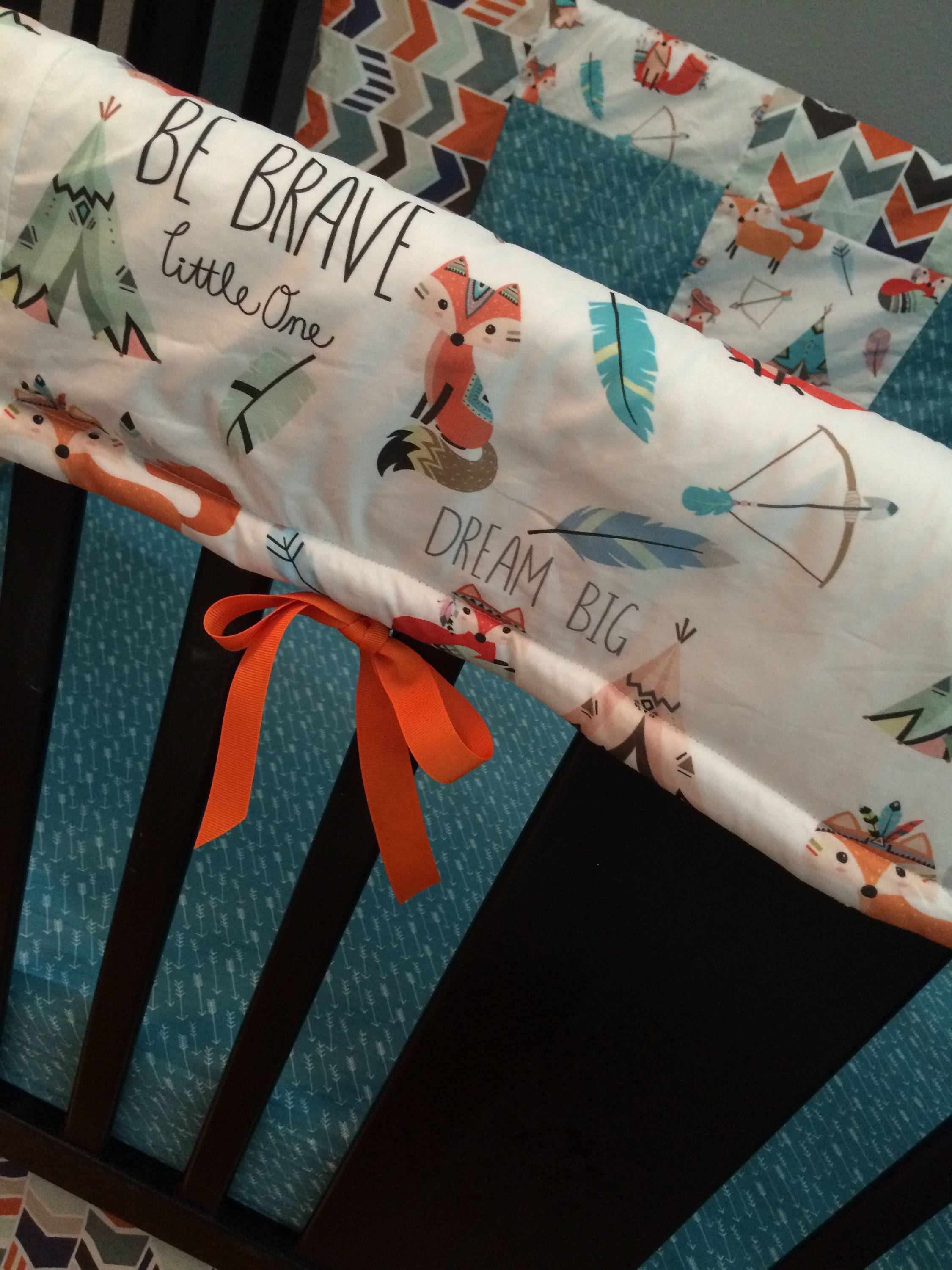 Custom Baby Bedding Set Featuring Modern Woodlawn Fabrics of Etsy